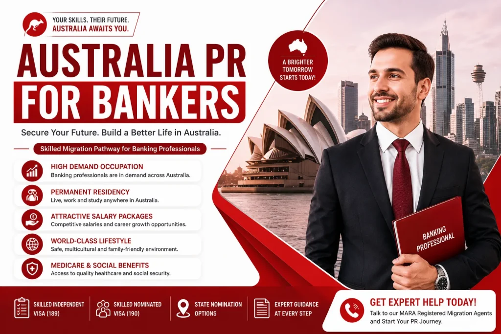 Australia pr for bankers