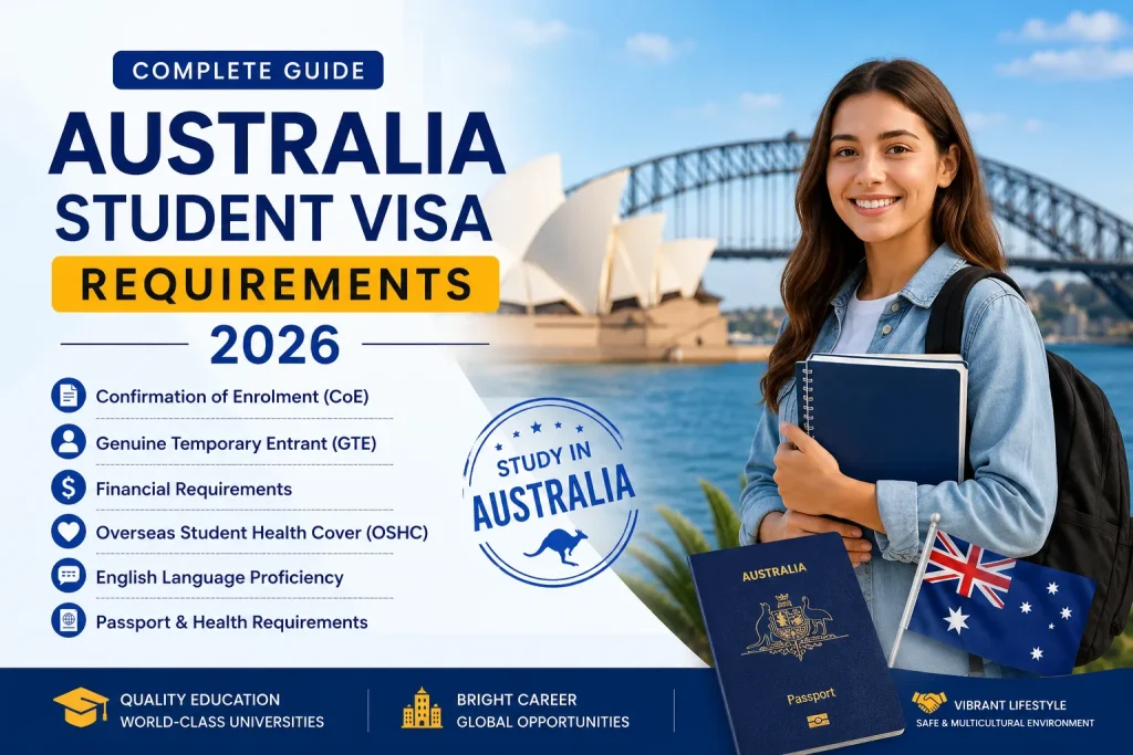 Australia Student Visa Requirements 2026